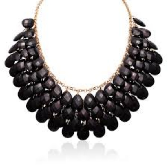 Jewelry - Black Onyx Crystal Statement Necklace